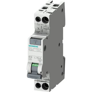 Siemens FI/LS-Schutzschalter 2p B16 0,03A 230V A 6kA 1TE 1p