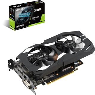 6GB Asus GeForce GTX 1660 Ti Dual OC Aktiv PCIe 3.0 x16 (Retail)