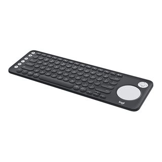 Logitech K600 TV Keyboard 2.4 GHz & Bluetooth Deutsch schwarz