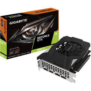 6GB Gigabyte GeForce GTX 1660 Ti Mini-ITX OC 6G Aktiv PCIe 3.0 x16
