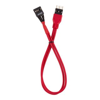 Corsair Premium Sleeved Frontpanel Kabel Verlängerungskit, rot