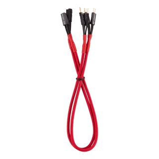 Corsair Premium Sleeved Frontpanel Kabel Verlängerungskit, rot