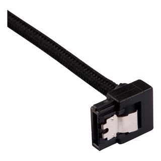 Corsair Premium Sleeved SATA-Kabel gewinkelt 60cm,schwarz
