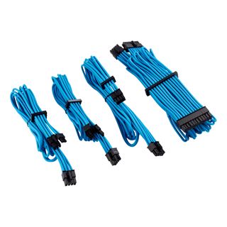 Corsair Premium Sleeved Kabel-Set (Gen 4), blau