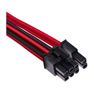 Corsair Premium Sleeved Kabel-Set (Gen 4), rot/schwarz