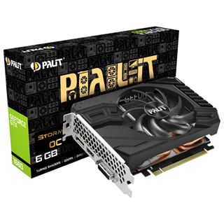 6GB Palit GeForce GTX 1660 StormX OC Aktiv PCIe 3.0 x16 (Retail)