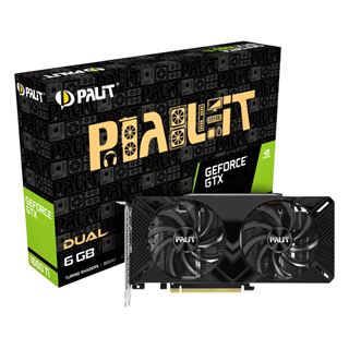 6GB Palit GeForce GTX 1660 Ti Dual Aktiv PCIe 3.0 x16 (Retail)