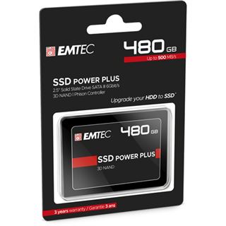 480GB EMTEC X150 SSD Power Plus 2.5" (6.4cm) SATA 6Gb/s 3D-NAND