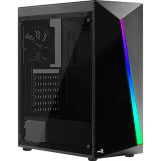 AeroCool Shard mit Sichtfenster Midi Tower ohne Netzteil schwarz