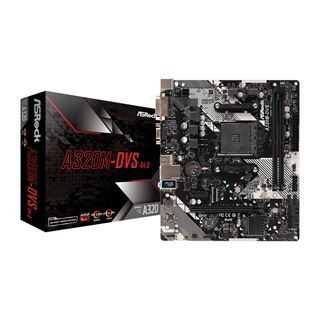 ASRock A320M-DVS R4.0 AMD A320 So.AM4 Dual Channel DDR4 mATX Retail