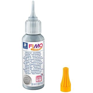 FIMO Deko-Gel Liquid, silber, ofenhärtend, 50 ml