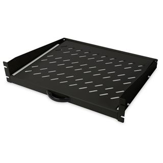 Digitus 2HE ausziehb. Fachboden f. Schr. ab 450mm Tiefe schwarz RAL