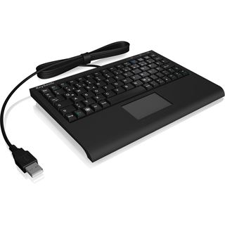 Keysonic Mini-Tastatur (US) Touchpad ACK-3410 schwarz