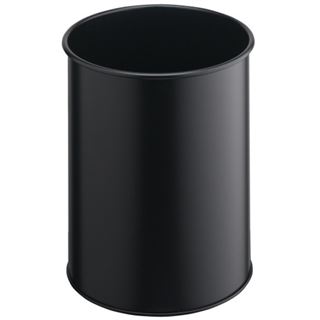 Durable Papierkorb Metall rund 15 Liter schwarz
