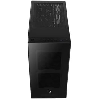 AeroCool Tor mit Sichtfenster Midi Tower ohne Netzteil schwarz