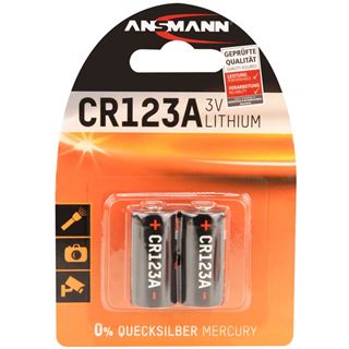ANSMANN Batterie CR123A Lithium 2er