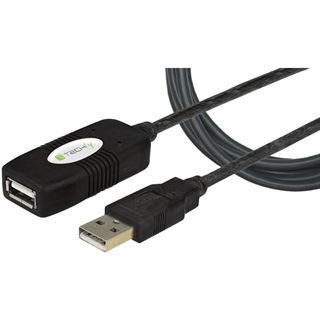 (€1,89*/1m) 10.00m Techly USB2.0 Verlängerungskabel