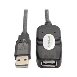 (€1,89*/1m) 10.00m Techly USB2.0 Verlängerungskabel