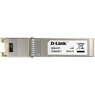 D-Link 10G SFP+ RJ-45 Transceiver 10Gbit/s Full Duplex bis zu 30m