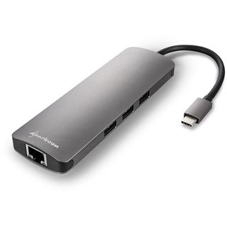 Sharkoon USB 3.0 TYPE C COMBO AD., grau