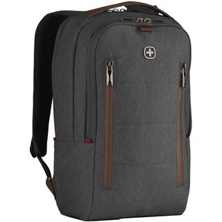 Wenger City Upgrade 16 Laptop Backpack w/ Cross Body Day Bag, grau