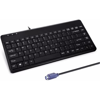 Perixx Periboard-409 Mini PS/2 Deutsch schwarz (kabelgebunden)