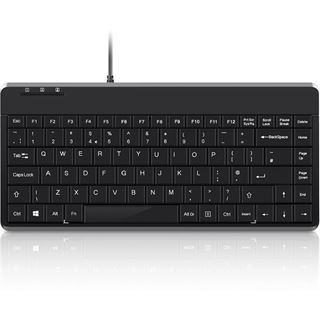 Perixx Periboard-409 Mini PS/2 Deutsch schwarz (kabelgebunden)