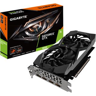 4GB Gigabyte GeForce GTX 1650 Windforce OC 4G Aktiv PCIe 3.0 x16