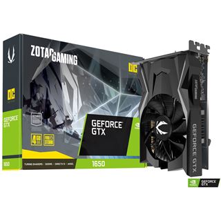 4GB ZOTAC GeForce GTX 1650 Gaming OC Aktiv PCIe 3.0 x16 (Retail)