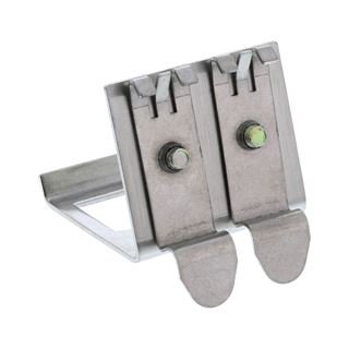InLine Keystone SNAP-In Metall-Modulhalter, 2-fach für Hutschiene