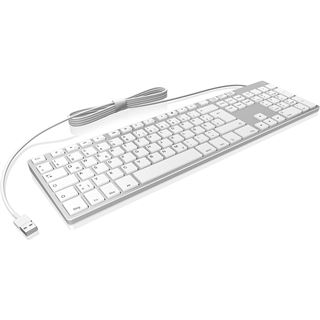KeySonic KSK-8022U USB Deutsch silber (kabelgebunden)