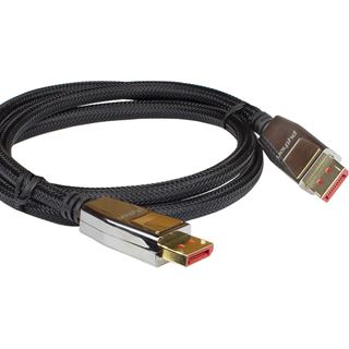 2.00m PYTHON Displayport 1.4 Anschlusskabel Displayport Stecker auf