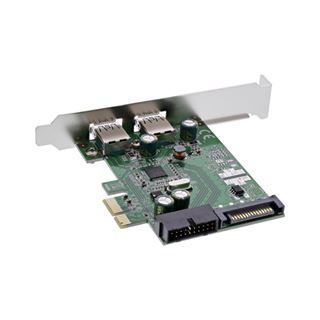 InLine Schnittstellenkarte, 4x USB 3.0, (2+2) PCIe, inkl. Low-Profile
