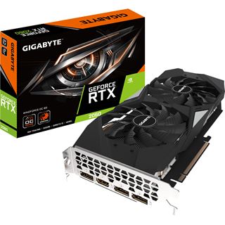 6GB Gigabyte GeForce RTX 2060 Windforce OC Aktiv PCIe 3.0 x16 (Retail)