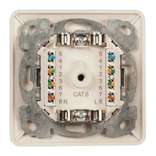 EFB Elektronik Datendose Cat6 250MHz, oben unten, weiss