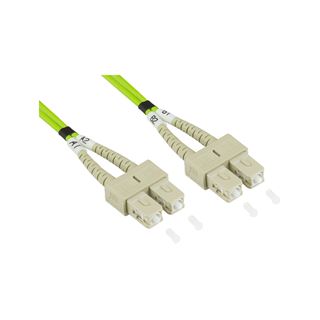 (&euro;15,80*/1m) 0.50m Good Connections LWL Duplex Patchkabel 50/125