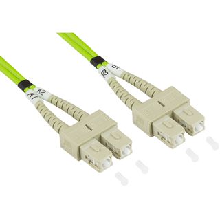 (€5,95*/1m) 2.00m Good Connections LWL Duplex Patchkabel 50/125