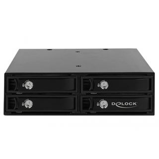 Delock Wechselrahmen 5.25 f&uuml;r 4 x 2.5 SATA / SAS HDD / SSD 12