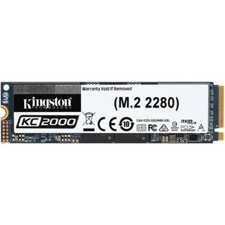 250GB Kingston KC2000 M.2 2280 PCIe 3.0 x4 NVMe 1.3 3D-NAND TLC