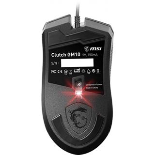 MSI Clutch GM10 Gaming Mouse USB schwarz (kabelgebunden)