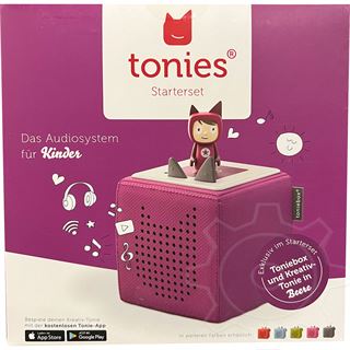 Tonies Starterset ( Toniebox + Kreativ-Tonie-Hörfigur), beere