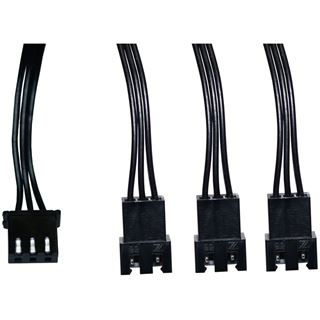 Alphacool Digital RGB LED Y-Kabel 3-fach mit JSP Stecker 30cm, schwarz