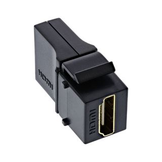 InLine HDMI Keystone Snap-In Einsatz 4K/60Hz, HDMI A Buchse/Buchse,