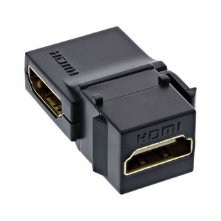 InLine HDMI Keystone Snap-In Einsatz 4K/60Hz, HDMI A Buchse/Buchse,