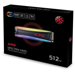 512GB ADATA XPG Spectrix S40G RGB M.2 2280 PCIe 3.0 x4 NVMe 1.3