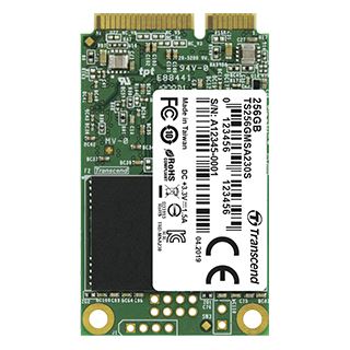 256GB Transcend mSATA MO-300 SATA 6Gb/s 3D-NAND TLC (TS256GMSA230S)