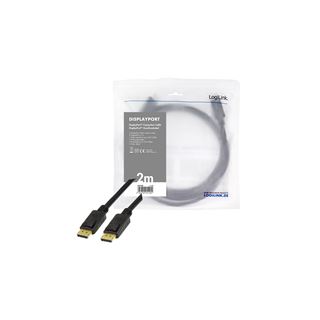 (&euro;3,95*/1m) 2.00m LogiLink Displayport Anschlusskabel