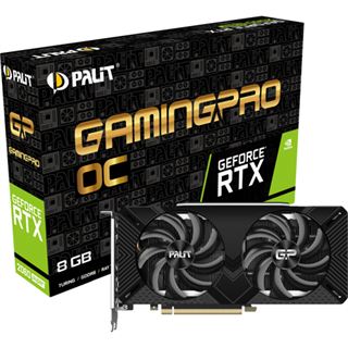 8GB Palit GeForce RTX 2060 SUPER GamingPro OC Aktiv PCIe 3.0 x16