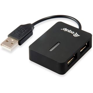 Equip USB-Hub 4Port Reise-USB Hub, schwarz