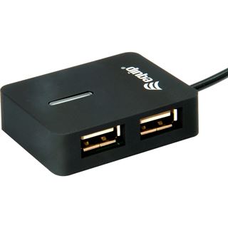 Equip USB-Hub 4Port Reise-USB Hub, schwarz